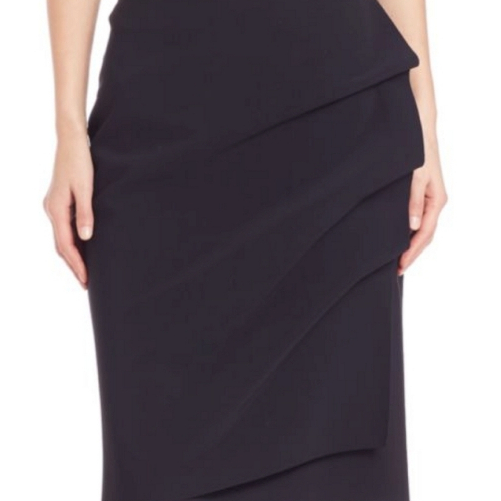 Chiara Boni Navy Ruffled Skirt Size 10